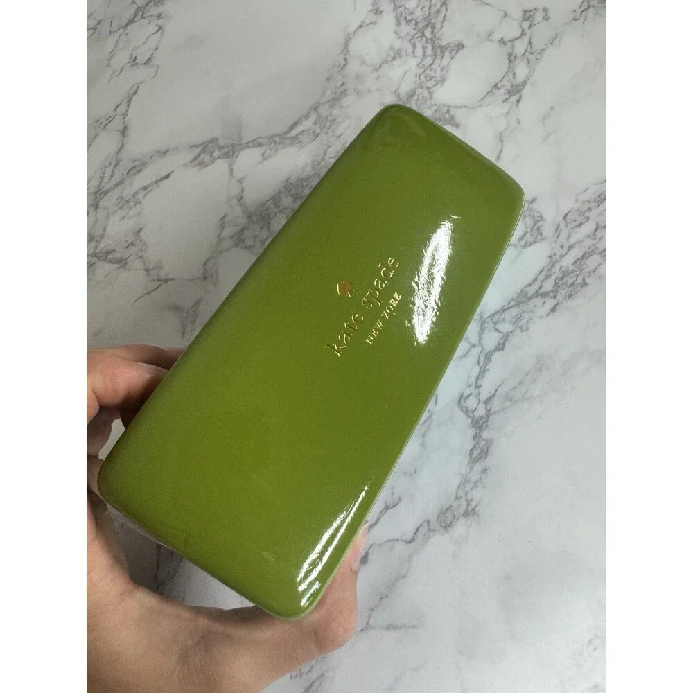 kate spade new york Hard Case for Glasses/Sunglasses Green/Blue Eyes Theme